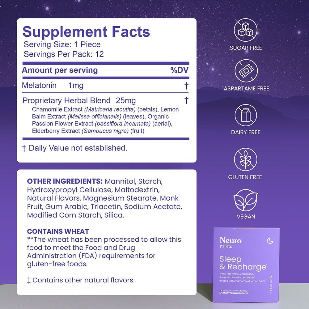 Sleep & Recharge™ Meltaway Mints