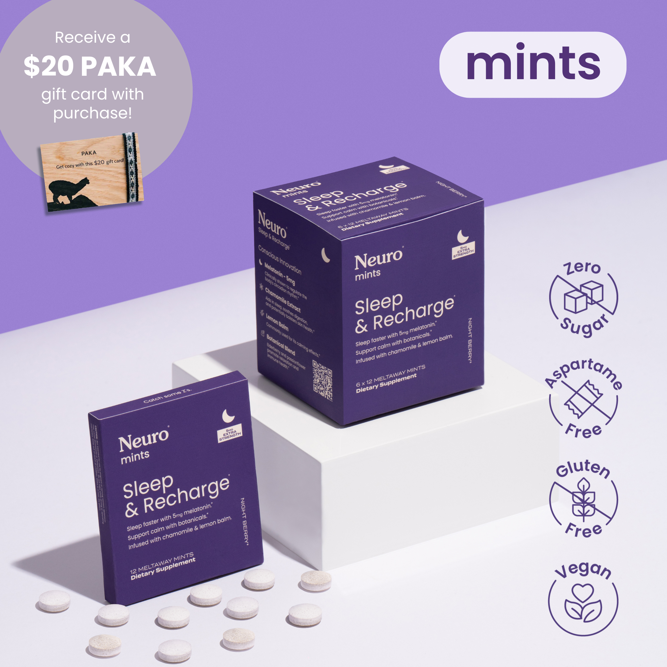 Sleep & Recharge™ Meltaway Mints