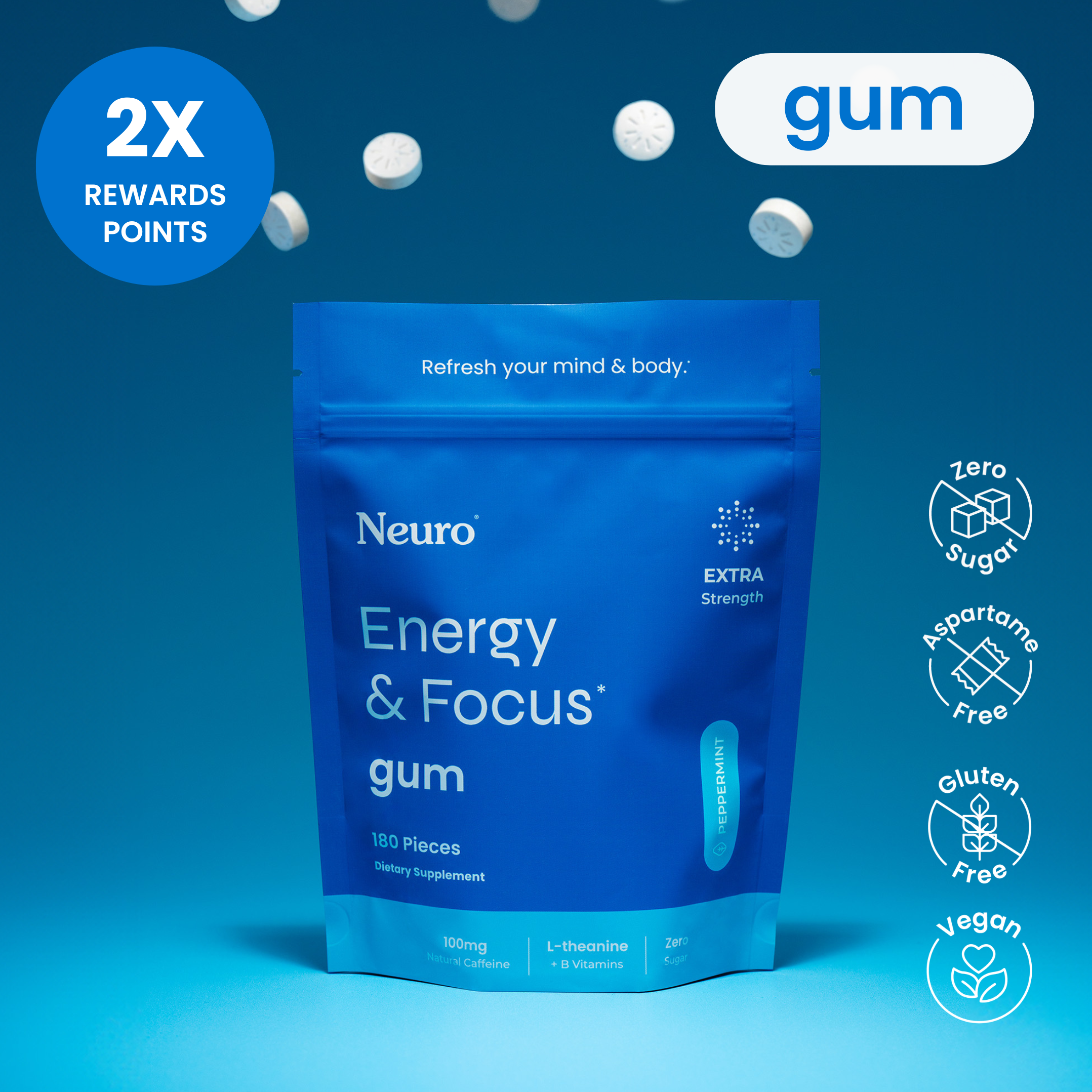 Extra Strength Energy & Focus™ Gum