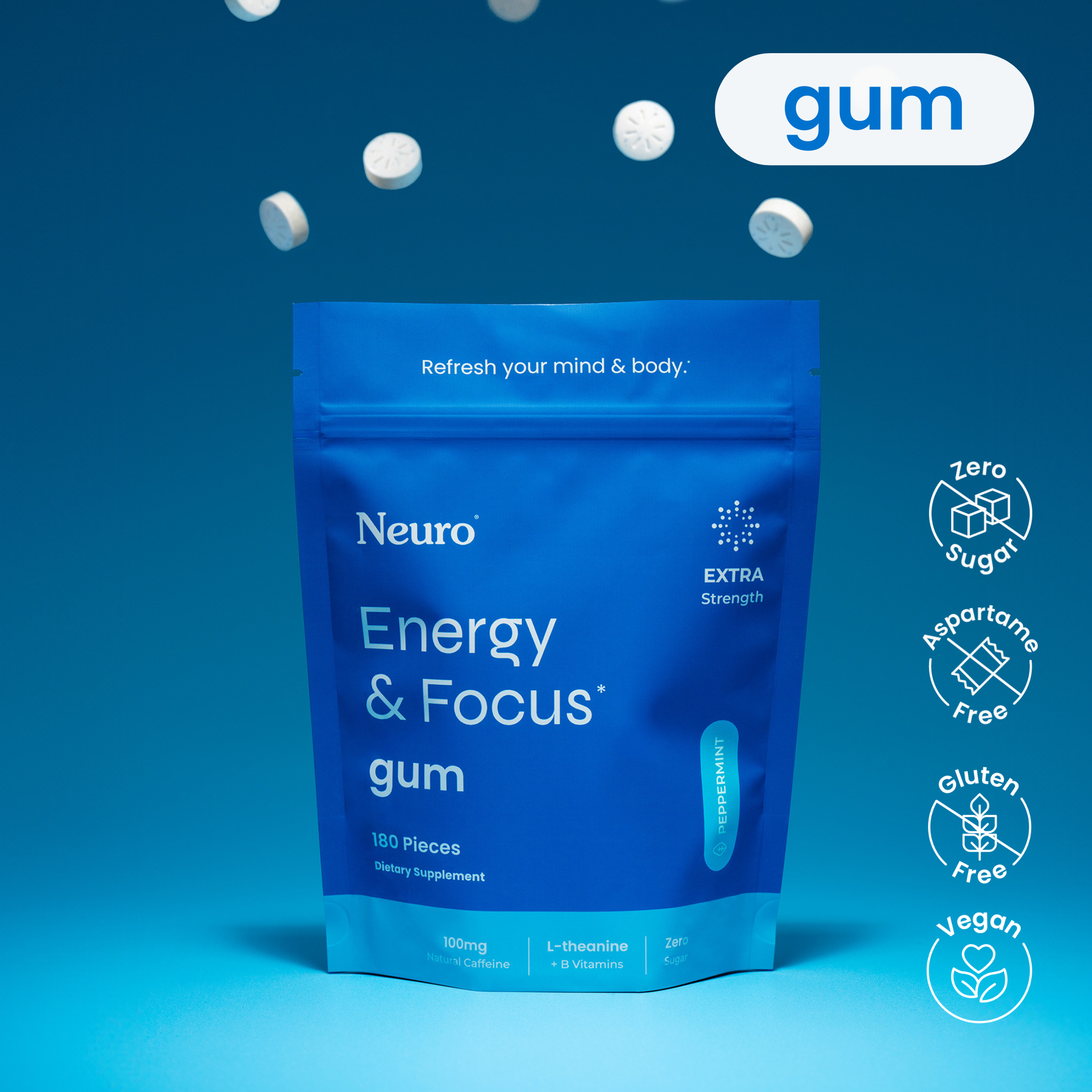 Extra Strength Energy & Focus™ Gum