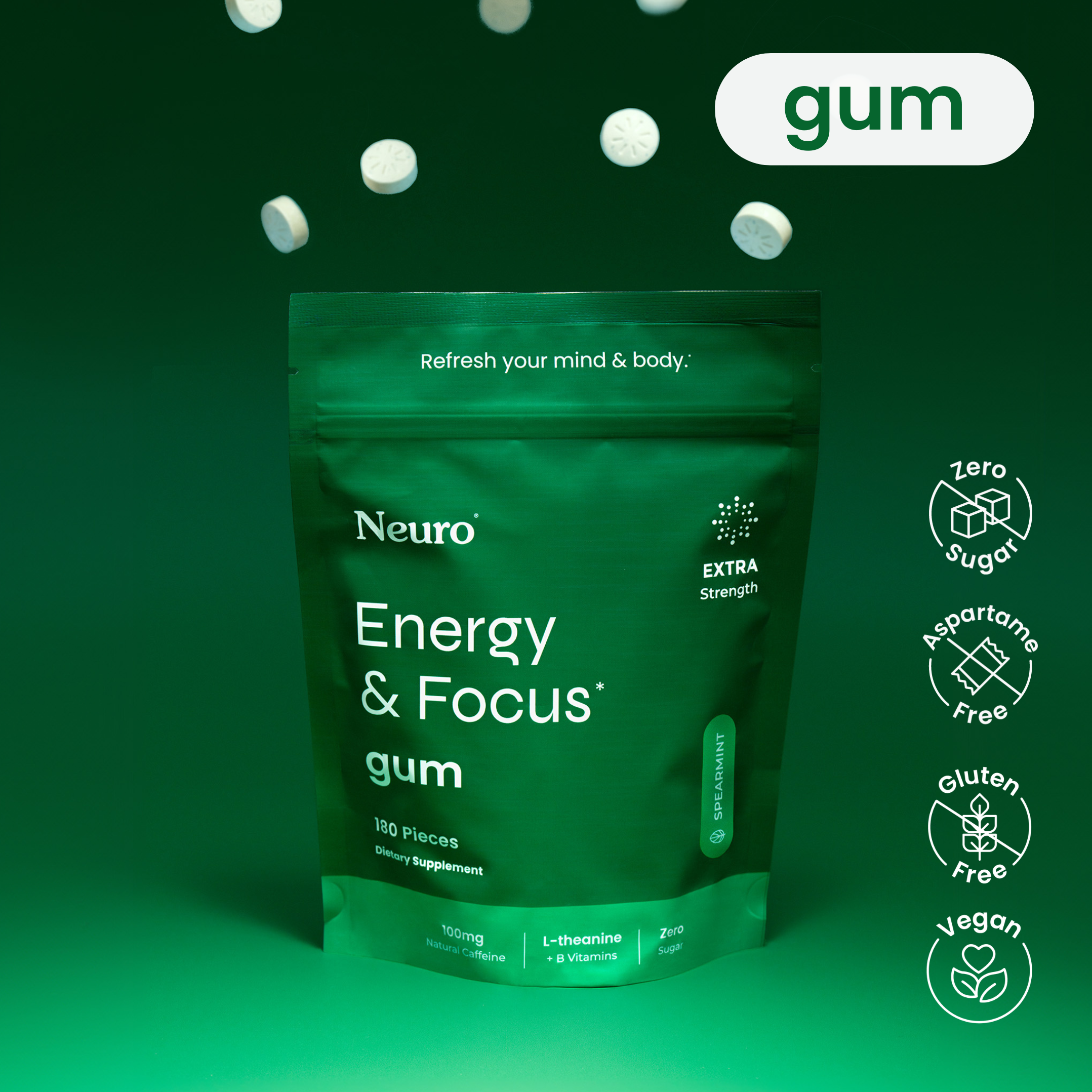 Extra Strength Energy & Focus™ Gum
