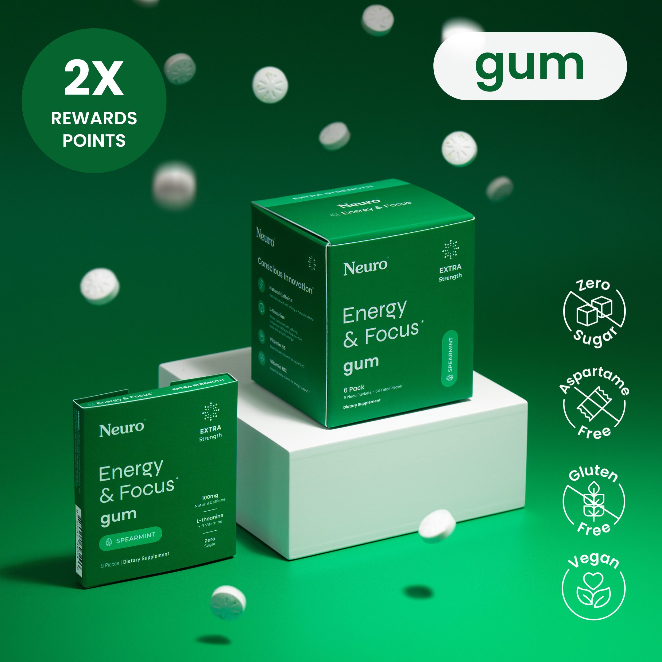 Extra Strength Energy & Focus™ Gum