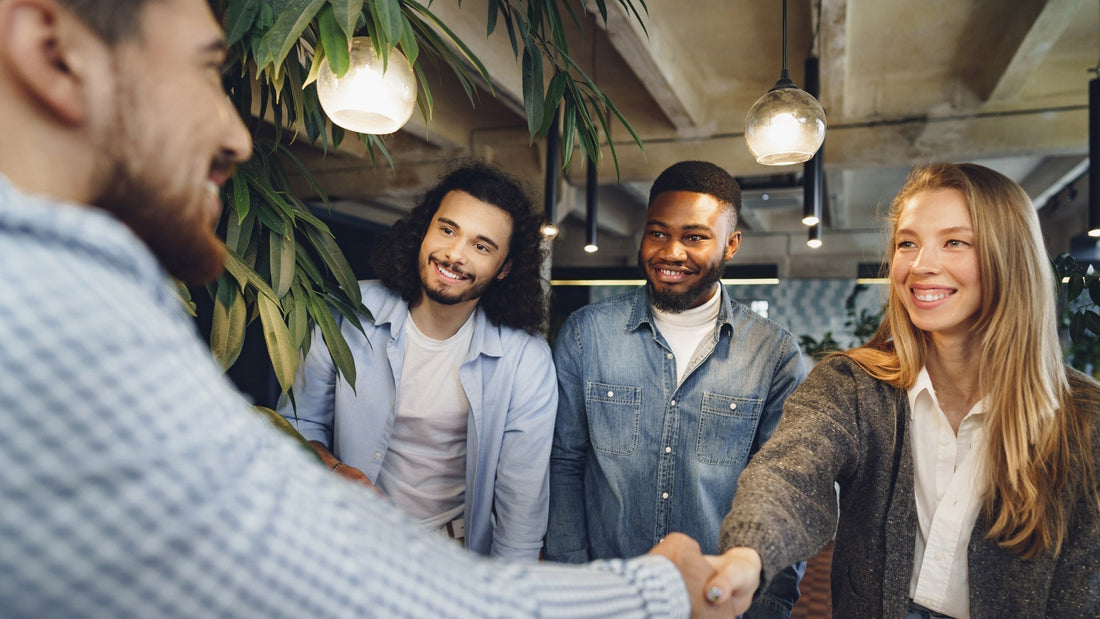 motivated and focused seller closing deal shaking hands
