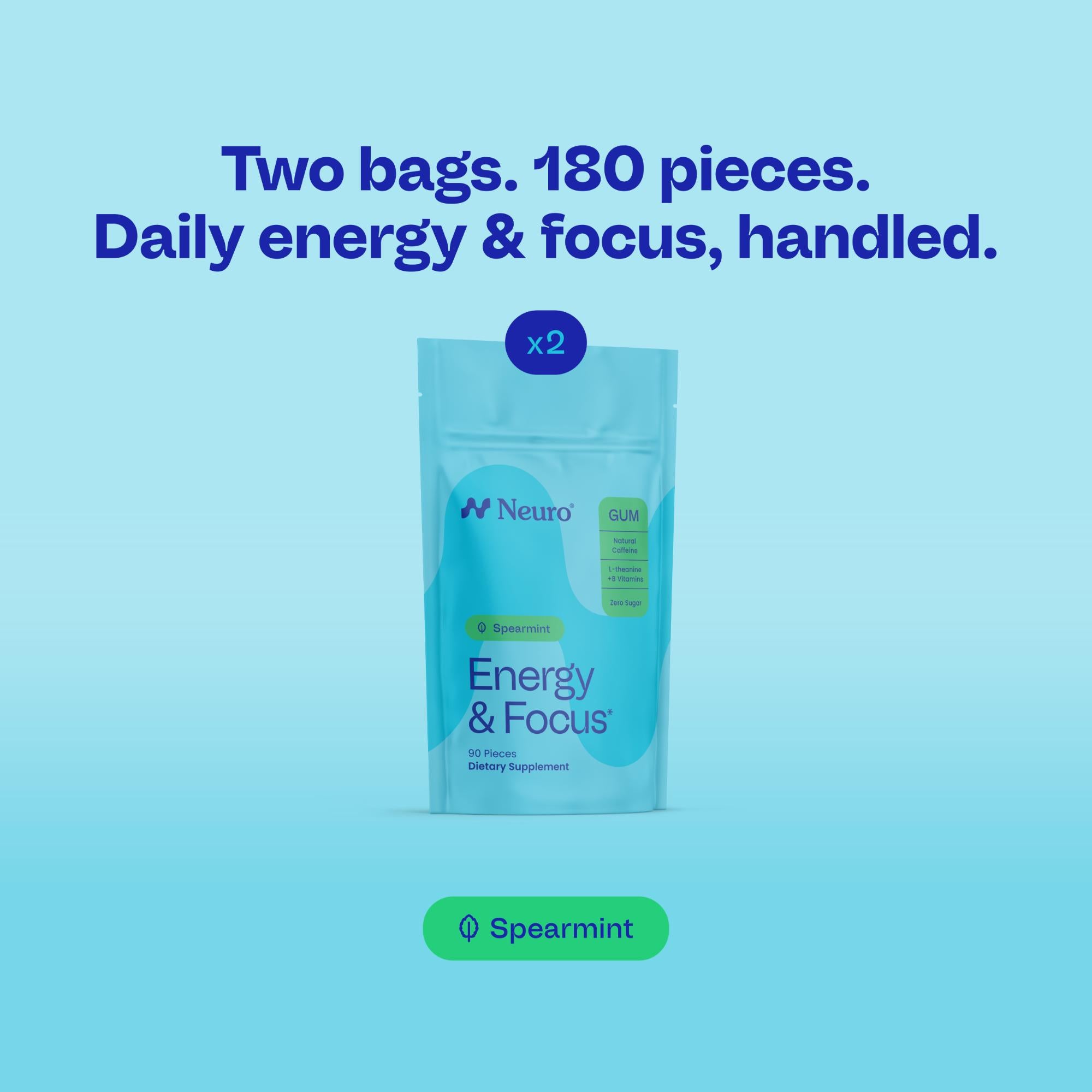 Spearmint / 180-piece pack