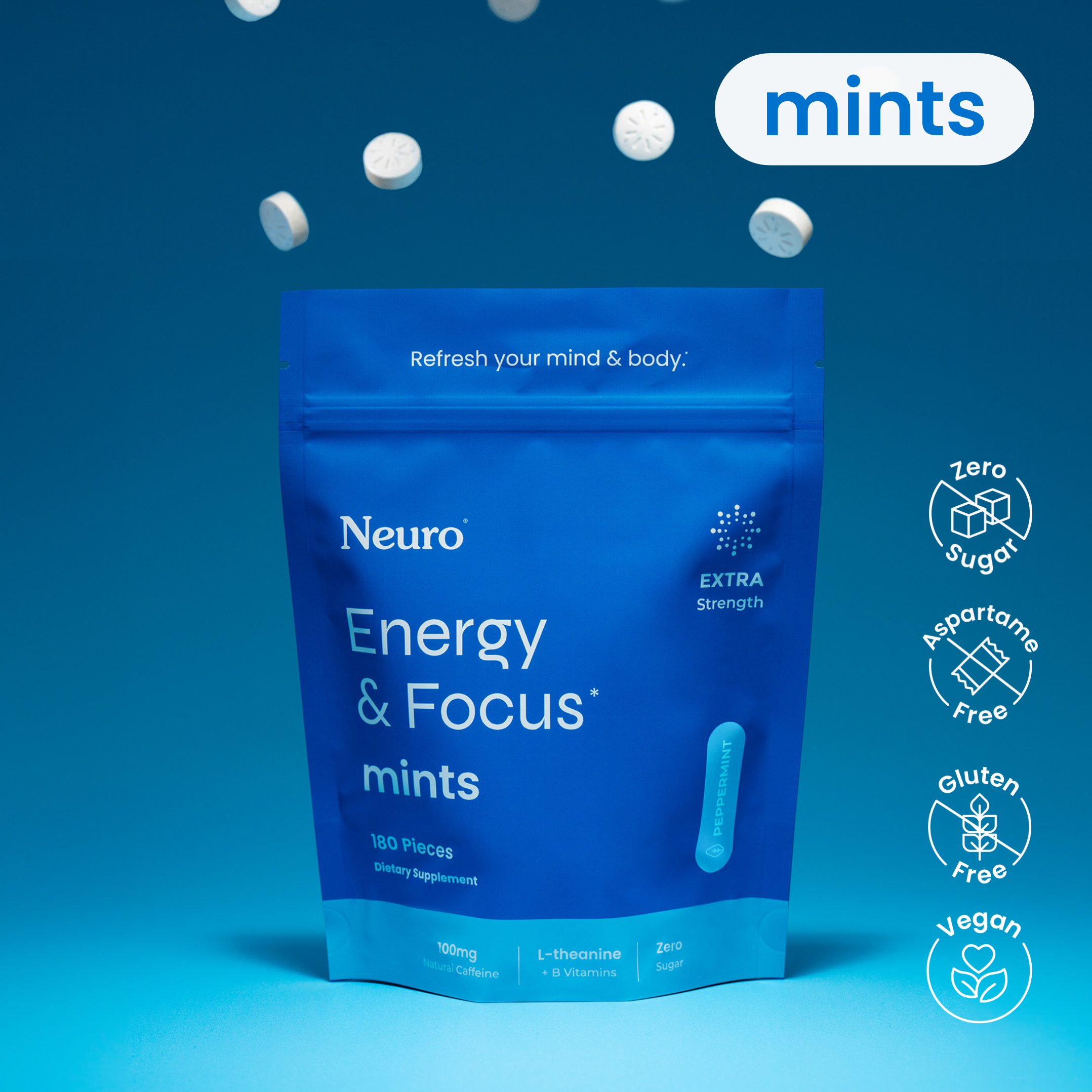 Energy & Focus Extra Strength Mints