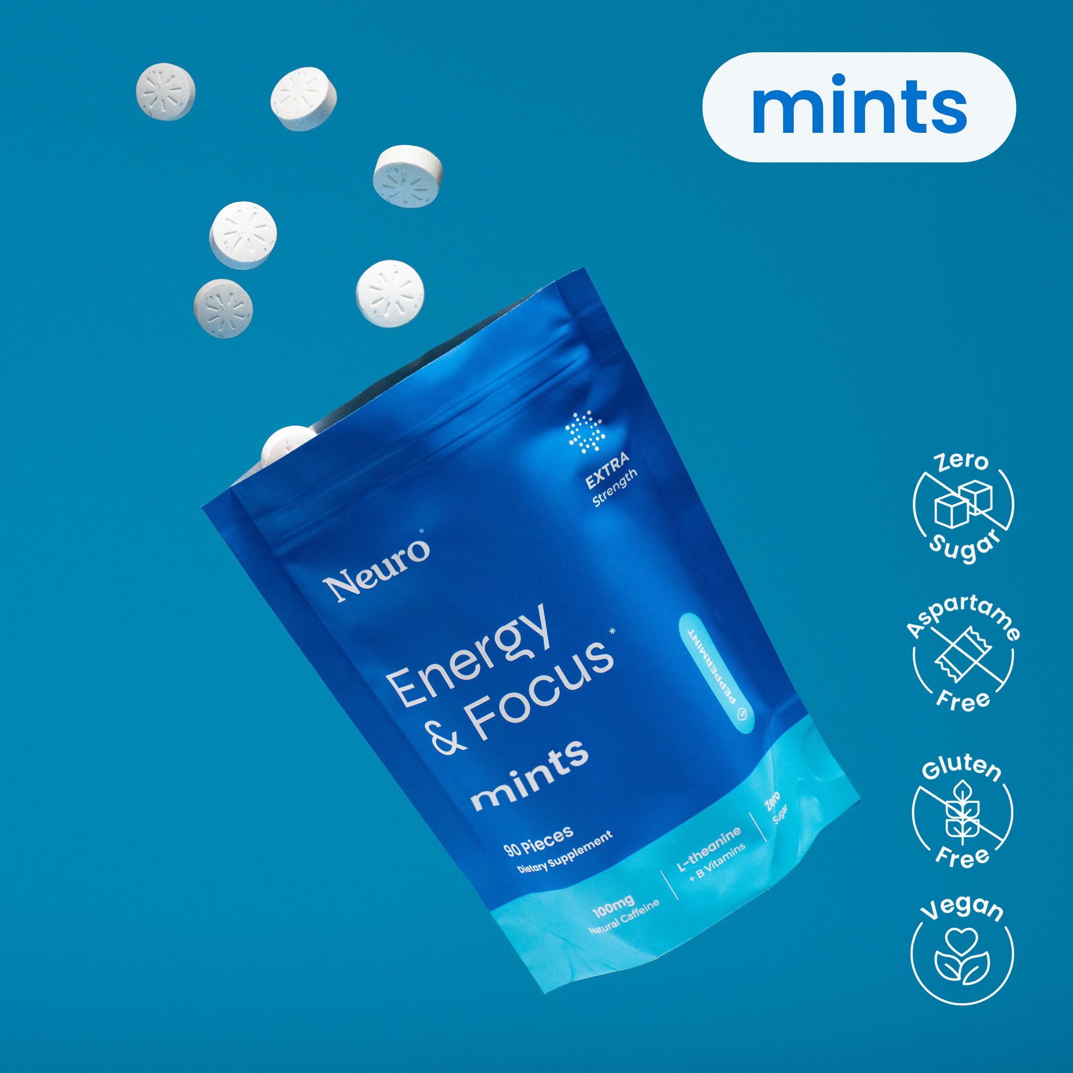 Energy & Focus Extra Strength Mints