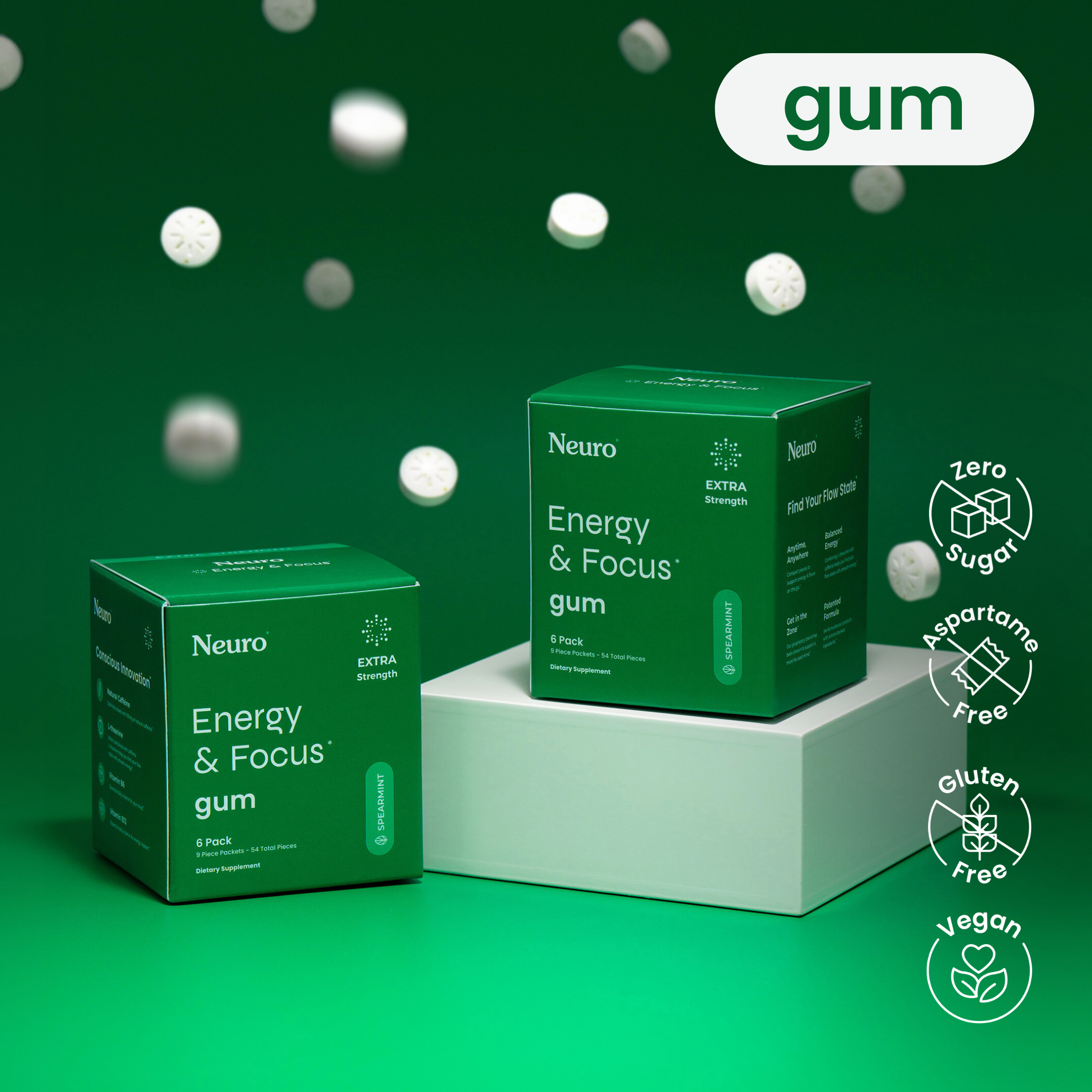Energy & Focus Extra Strength Gum