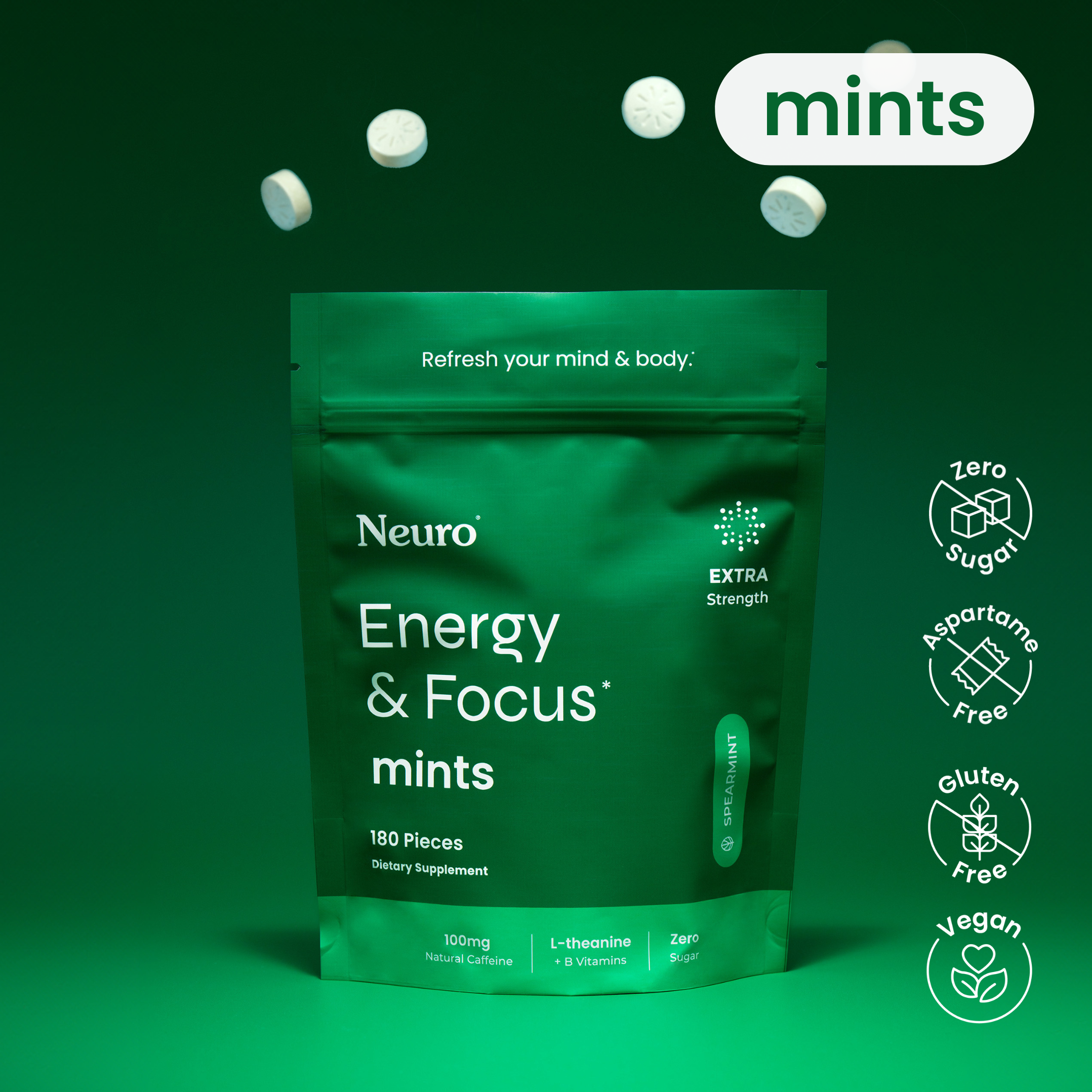 Energy & Focus Extra Strength Mints