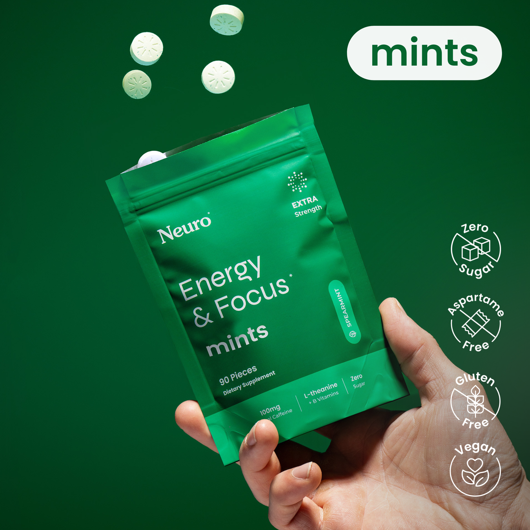 Energy & Focus Extra Strength Mints